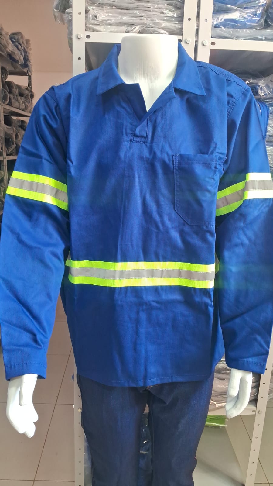 Camisa Brim azul royal Refletiva